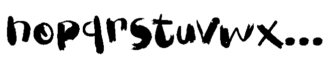 Park The Bus Font LOWERCASE