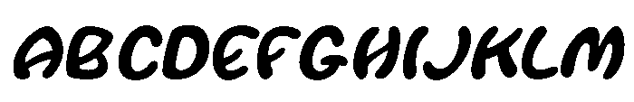 Park Trail JNL Park Trail Oblique JNL Regular Font UPPERCASE