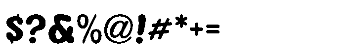 Park Trail JNL Regular Font OTHER CHARS