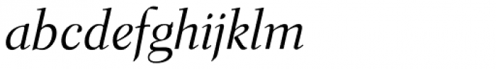 Parkinson Electra Pro Italic Font LOWERCASE