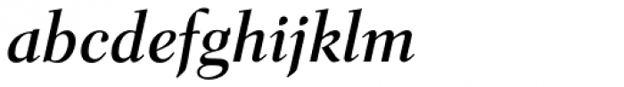 Parkinson Electra Std Bold Italic Font LOWERCASE