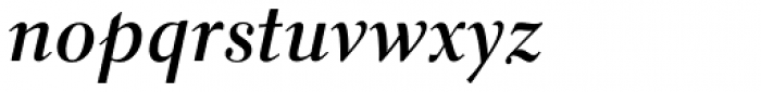 Parkinson Electra Std Bold Italic Font LOWERCASE
