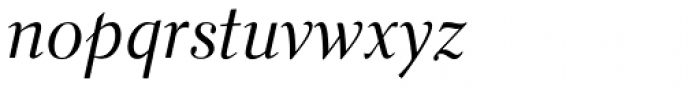 Parkinson Electra Std Italic Font LOWERCASE