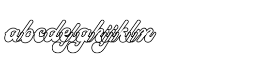 Parley Tatto Script Outline FONT