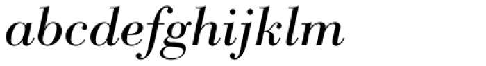 Parma Pro Greek Italic Font LOWERCASE