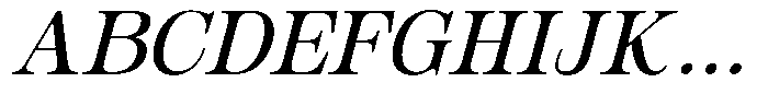 Parnelle Italic Font UPPERCASE