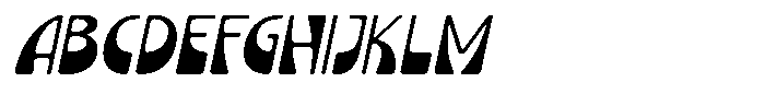 Parome Italic Font UPPERCASE