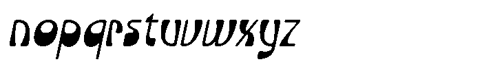 Parome Italic Font LOWERCASE