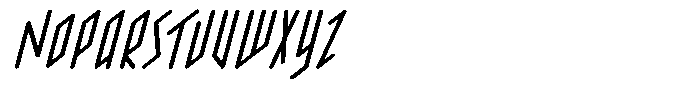 Parrallelogramica Bold Italic Font UPPERCASE