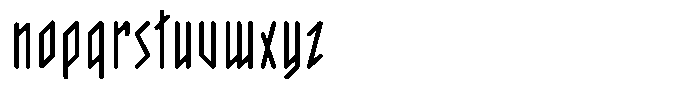 Parrallelogramica Bold Font LOWERCASE
