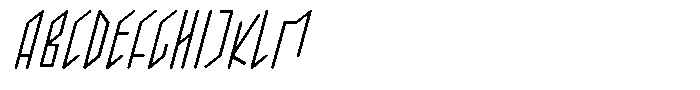 Parrallelogramica Italic Font UPPERCASE