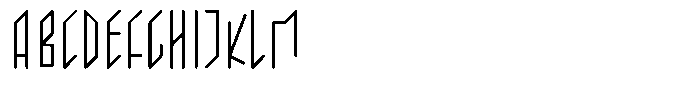 Parrallelogramica Regular Font UPPERCASE