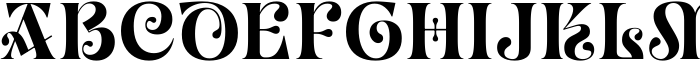 Parsimonia Font UPPERCASE