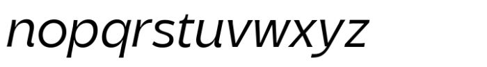 Parson Variable Light Italic Font LOWERCASE