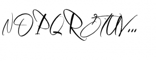Parte Handwritten Regular Font UPPERCASE