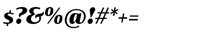 Partner Sans Black Italic Font OTHER CHARS