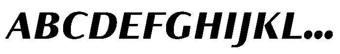 Partner Sans Black Italic Font UPPERCASE
