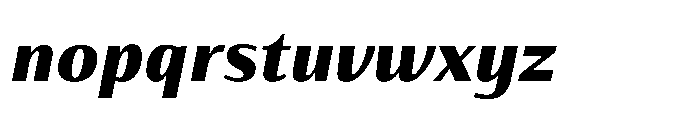 Partner Sans Black Italic Font LOWERCASE