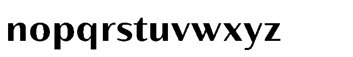 Partner Sans Bold Font LOWERCASE