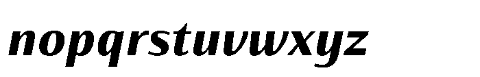 Partner Sans Extra Bold Italic Font LOWERCASE