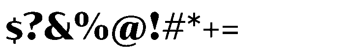 Partner Sans Extra Bold Font OTHER CHARS