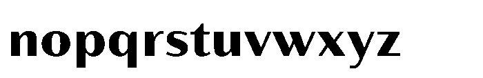 Partner Sans Extra Bold Font LOWERCASE