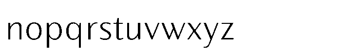 Partner Sans Light Font LOWERCASE