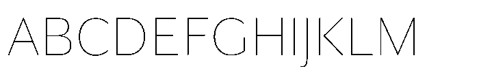 Partner Sans Thin Font UPPERCASE