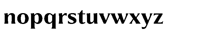 Partner Serif Bold Font LOWERCASE