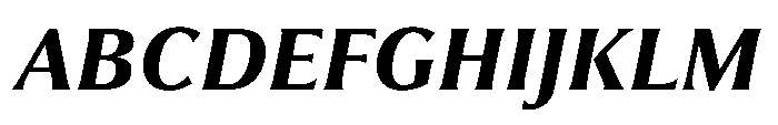 Partner Serif Extra Bold Italic Font