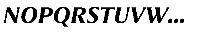 Partner Serif Extra Bold Italic Font UPPERCASE
