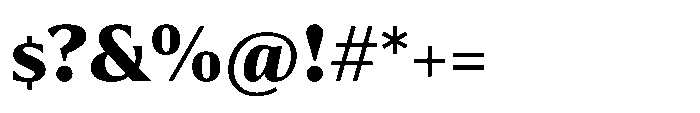 Partner Serif Extra Bold Font OTHER CHARS