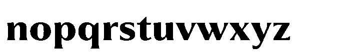 Partner Serif Extra Bold Font LOWERCASE
