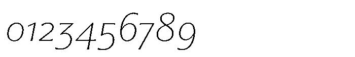 Partner Serif Extra Light Italic Font OTHER CHARS
