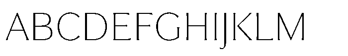 Partner Serif Extra Light Font UPPERCASE