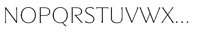Partner Serif Extra Light Font UPPERCASE