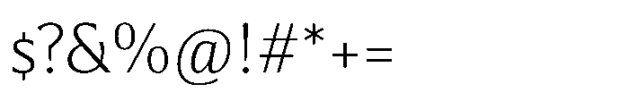 Partner Serif Light Font OTHER CHARS