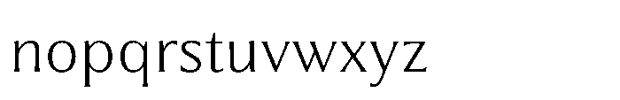 Partner Serif Light Font LOWERCASE