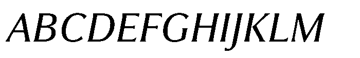 Partner Serif Medium Italic Font