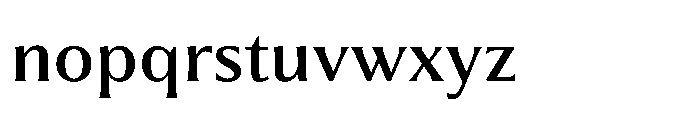 Partner Serif Medium Font LOWERCASE
