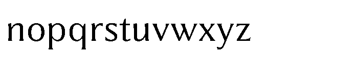 Partner Serif Regular Font LOWERCASE