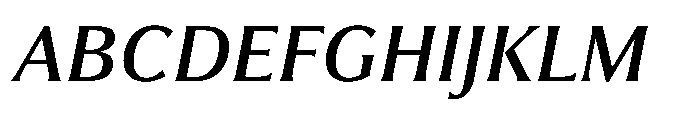 Partner Serif Semi Bold Italic Font