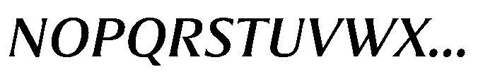 Partner Serif Semi Bold Italic Font UPPERCASE