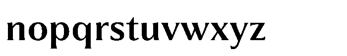 Partner Serif Semi Bold Font LOWERCASE