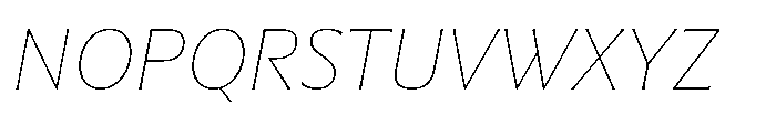 Partner Serif Thin Italic Font UPPERCASE
