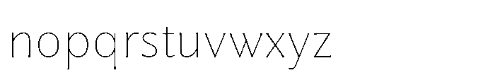 Partner Serif Thin Font LOWERCASE