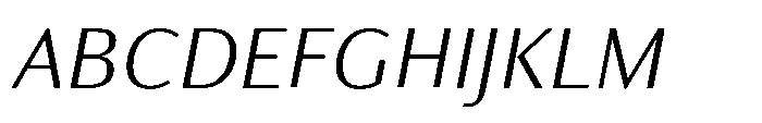 Partner Variable Italic Font UPPERCASE
