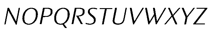 Partner Variable Italic Font UPPERCASE