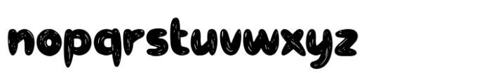 Party Balloon Font LOWERCASE