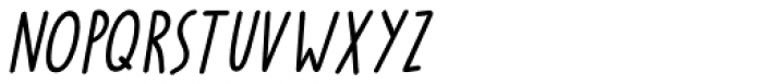 Party Pocket Italic Font LOWERCASE